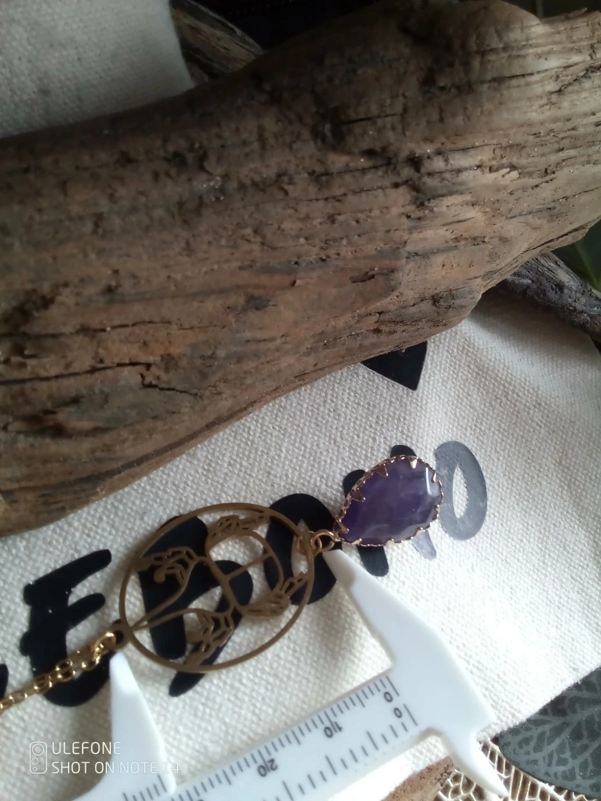 Colar scarabée e pedra de ametista 💜 – photo 3